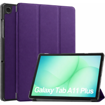 Samsung Galaxy Tab A11+ / A9+ „Saige" atvēramais violets maciņš | Vacins.lv