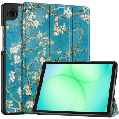 Samsung Galaxy Tab A11 / A9 „Sakura“ кожаный чехол-книжка - цветной | Vacins.lv