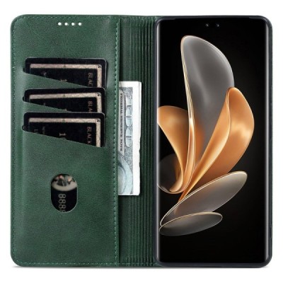 Huawei Honor Magic7 Lite / X9c / X60 Pro "AZNS" Retro zaļš atvērams maciņš, maks | Vacins.lv