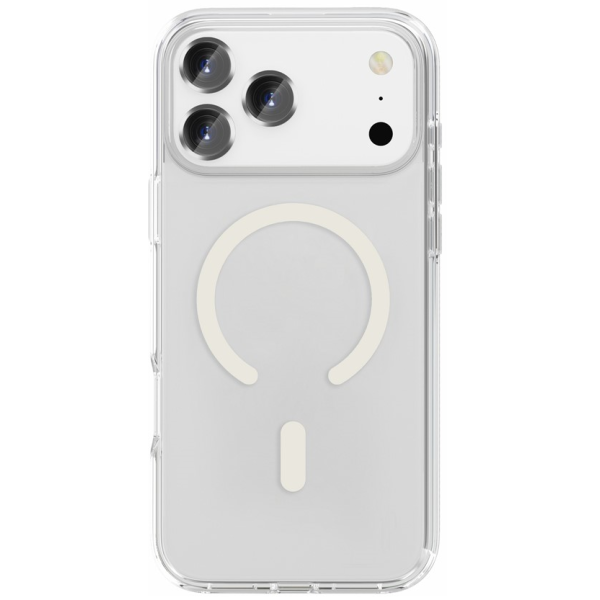 "Tubi" MagSafe cietā silikona (TPU) apvalks - dzidrs (iPhone 17 Pro)