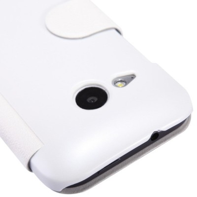 HTC One Mini 2 „Nillkin“ Fresh atvēramais balts maciņš / Vacins.lv