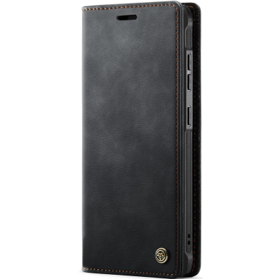 „CaseMe“ MagSafe Leather прочный чехол-книжка 2-в-1 - чёрный (Galaxy S20+)