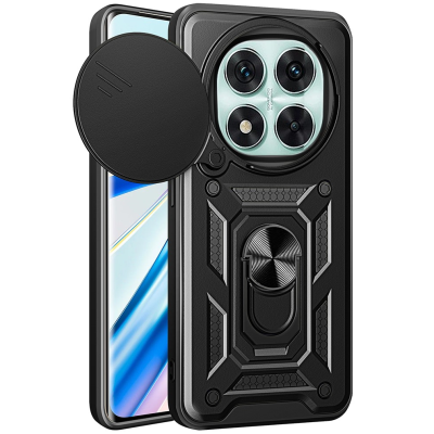 Противоударный чехол „Mozhi“ Kickstand - черный (Redmi Note 14 Pro 5G / Poco X7 5G)