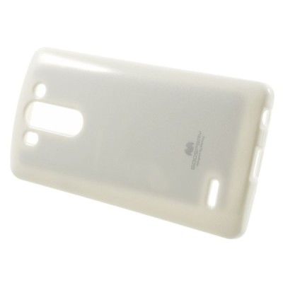 LG G3 S (Beat) D722 baltas Mercury kieto silikono (TPU) dėklas / Priedai.lt