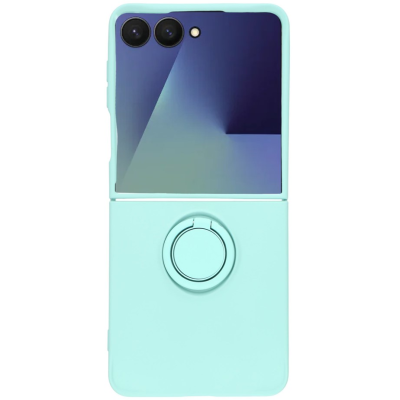 "Dechen" Ring Kickstand твердый силиконовый (TPU) чехол - мятный (Galaxy Flip7)