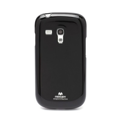 Samsung Galaxy S3 mini (i8190) Mercury melns cieta silikona (TPU) apvalks / vacins.lv