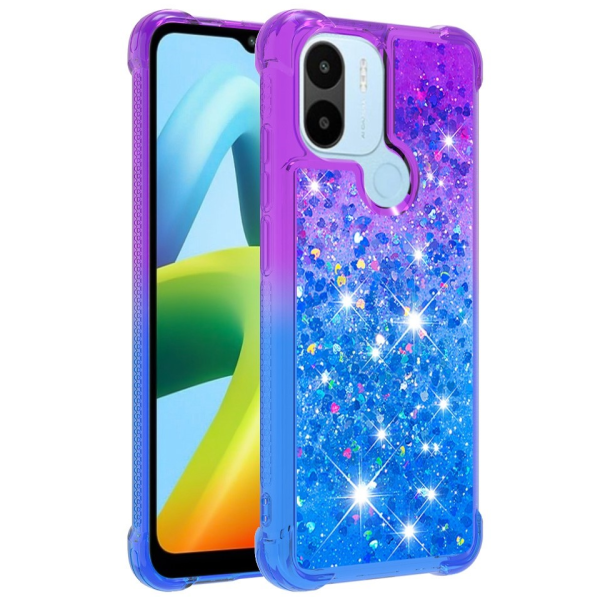 "Yibo" Shine Kickstand чехол из твердого силикона (TPU) - фиолетовый/синий (Redmi A2 / A1 / A2+ / A1+)