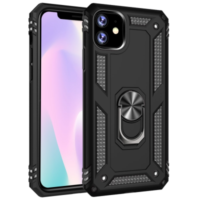 "Mozhi" Kickstand pastiprinātas aizsardzības apvalks - melns (iPhone 11 Pro)