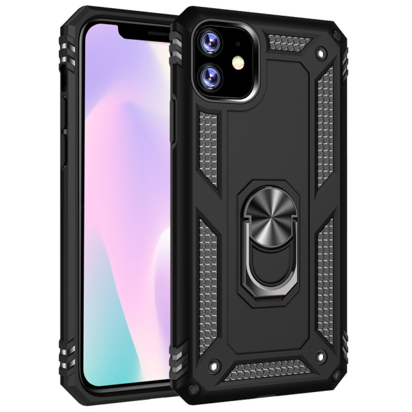 "Mozhi" Kickstand pastiprinātas aizsardzības apvalks - melns (iPhone 11 Pro)