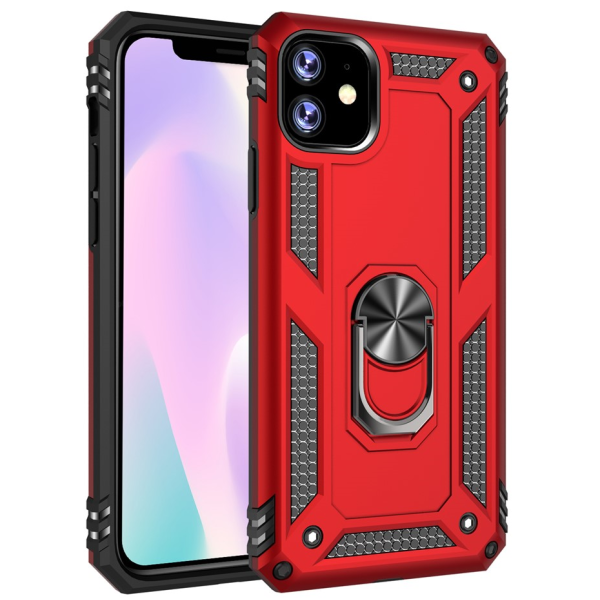 "Mozhi" Kickstand pastiprinātas aizsardzības apvalks - sarkans (iPhone 11 Pro)