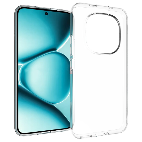 Твердый силиконовый чехол (ТПУ) - прозрачный (Redmi Note 15 Pro 5G)