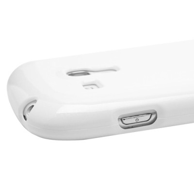Samsung Galaxy S3 mini (i8190) Mercury balts cieta silikona (TPU) apvalks / vacins.lv