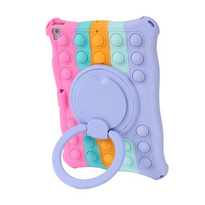 „Popit“ Bubble Kickstand mīksta silikona (TPU) apvalks - Rozs (iPad Air / iPad Air 2 / iPad 9.7" 2017 / iPad 9.7" 2018)