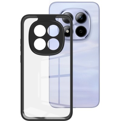 "Imak" твердый силиконовый (TPU) чехол - прозрачный / чёрный (Redmi Note 15 Pro 5G)