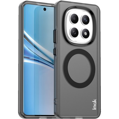 "IMAK" Candy MagSafe твердый силиконовый матовый (ТПУ) чехол - чёрный (Redmi Note 15 5G / Redmi Note 15 4G / Poco M8)