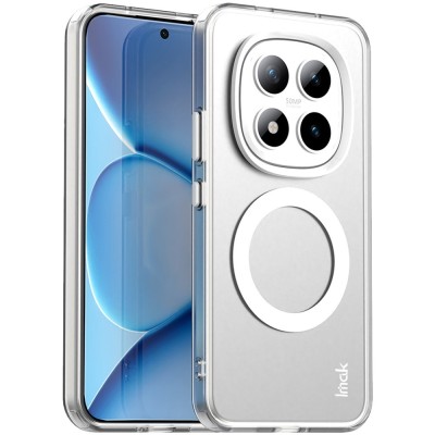 "IMAK" Candy MagSafe твердый силиконовый матовый (ТПУ) чехол - белый (Poco M8 Pro / Redmi Note 15 Pro+)