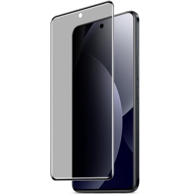"IMAK" Tempered Glass melns ekrāna aizsargstikls - privāta (Redmi Note 15 Pro 4G)