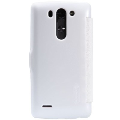 LG G3 S (Beat) D722 „Nillkin“ Fresh atvēramais balts maciņš / Vacins.lv