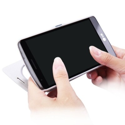 LG G3 S (Beat) D722 „Nillkin“ Fresh atvēramais balts maciņš / Vacins.lv