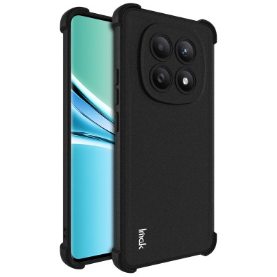 "Imak" pastiprinātas aizsardzības Airbag cieta silikona matēta (TPU) apvalks - melns (Poco M8 / Redmi Note 15 5G)
