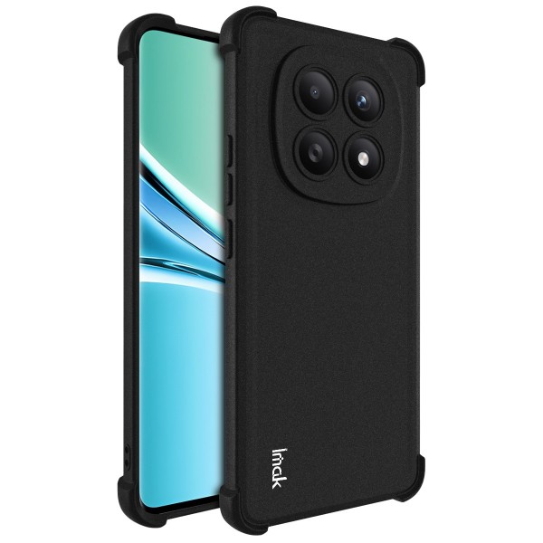 Усиленный твердый силиконовый Airbag матовый чехол "Imak" (TPU) - чёрный (Poco M8 / Redmi Note 15 5G)