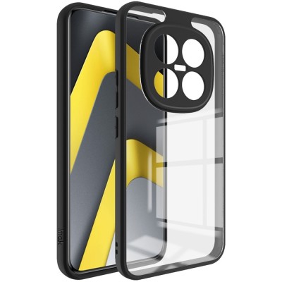 "Imak" твердый силиконовый (TPU) чехол - прозрачный / чёрный (Poco M8 Pro / Redmi Note 15 Pro+)
