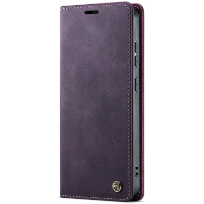 Кожиный чехол-книжка "CaseMe" Retro Skin - фиолетовый (Poco M8 Pro / Redmi Note 15 Pro+)