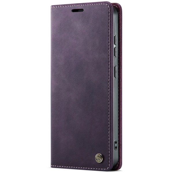 Кожиный чехол-книжка "CaseMe" Retro Skin - фиолетовый (Poco M8 Pro / Redmi Note 15 Pro+)