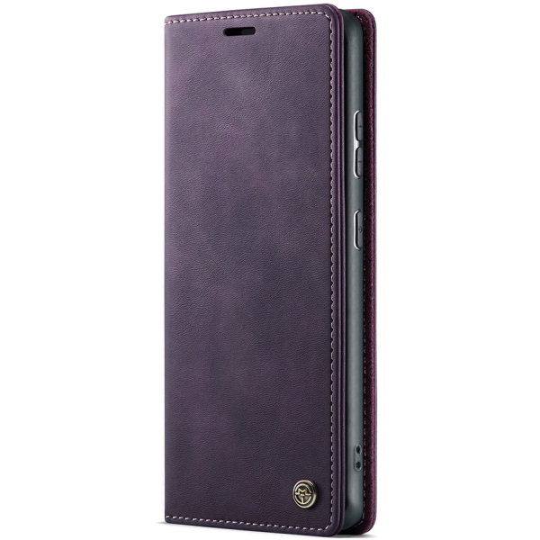 Кожиный чехол-книжка "CaseMe" Retro Skin - фиолетовый (Poco M8 / Redmi Note 15 5G)