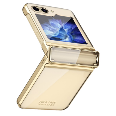 „Fashion“ plastmasas apvalks - zelta (Galaxy Z Flip5)