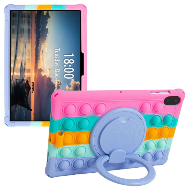 „Popit“ Bubble Kickstand мягкий силиконовый (TPU) чехол - розовый (Honor Pad X9 / X8a)