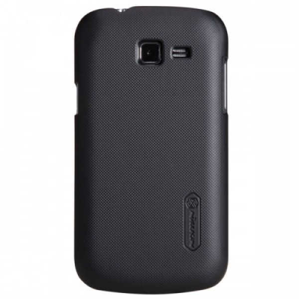 „Nillkin“ Frosted Shield dėklas - juodas + apsauginė ekrano plėvelė (Galaxy Trend Lite)