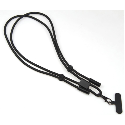 „Lanyard“ USB-C USB-C vads - melns (1 m. / 3A)