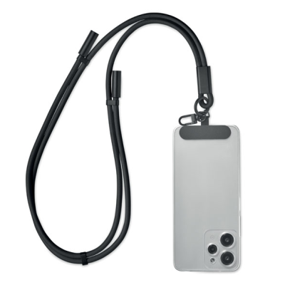 „Lanyard“ USB-C USB-C провод - чёрный (1 m. / 3A)
