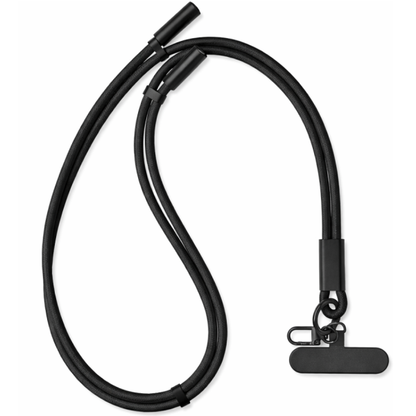 „Lanyard“ USB-C USB-C провод - чёрный (1 m. / 3A)