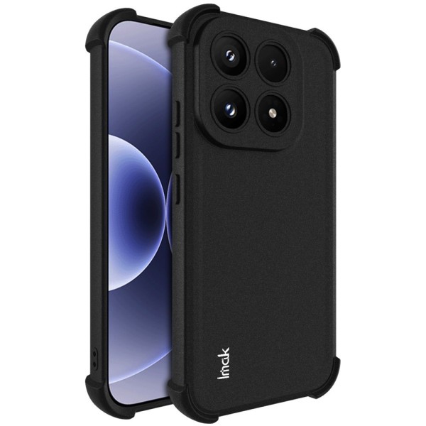 Усиленный твердый силиконовый матовый чехол "Imak" (TPU) - чёрный (Xiaomi 17)