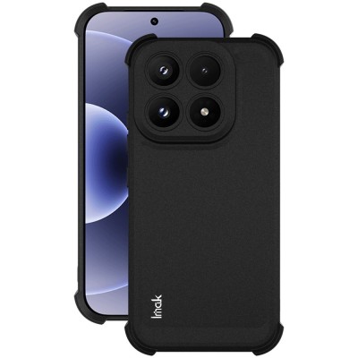 Усиленный твердый силиконовый матовый чехол "Imak" (TPU) - чёрный (Xiaomi 17)