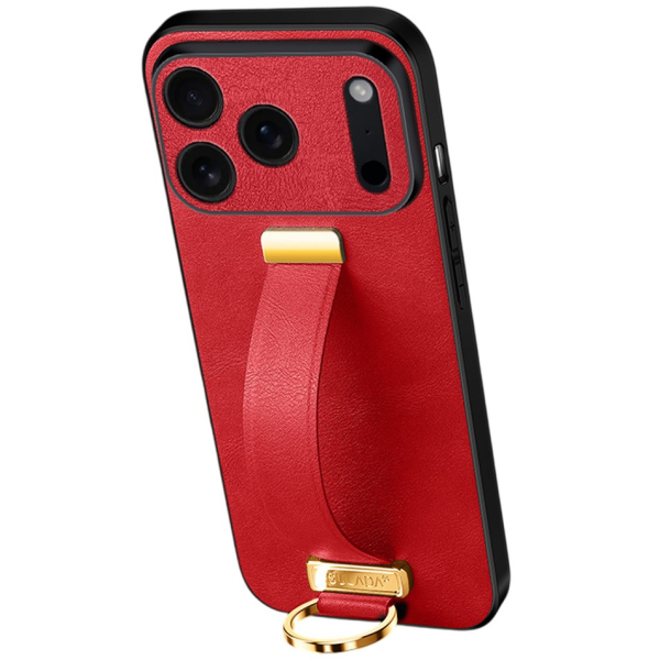 "SULADA" Leather Kickstand чехол - красный (iPhone 17 Pro)