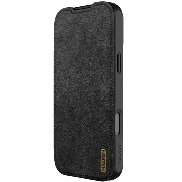 Чехол-книжка „Nillkin“ Qin Pro - чёрный (iPhone 17 Pro Max)