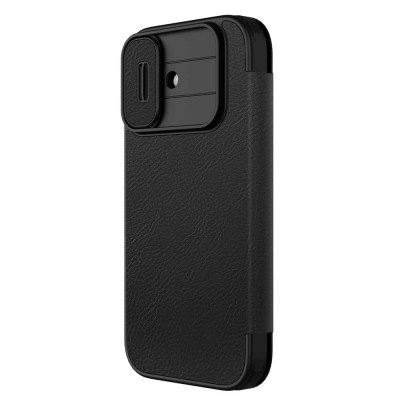 Чехол-книжка „Nillkin“ Qin Pro - чёрный (iPhone 17)
