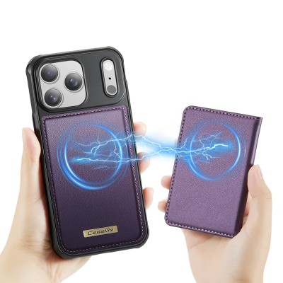 „CASEME“ Wallet apvalks - violets (iPhone 17 Pro Max)