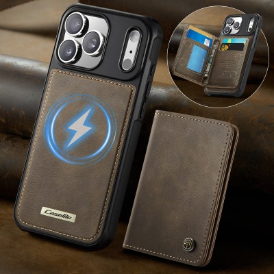 „CASEME“ Wallet чехол - коричневый (iPhone 17 Pro Max)