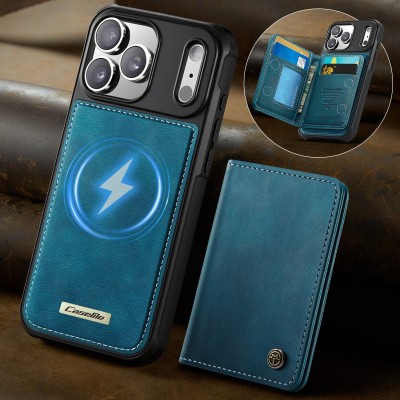 „CASEME“ Wallet apvalks - zaļš (iPhone 17 Pro)
