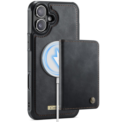 „CASEME“ Wallet apvalks - melns (iPhone 17)