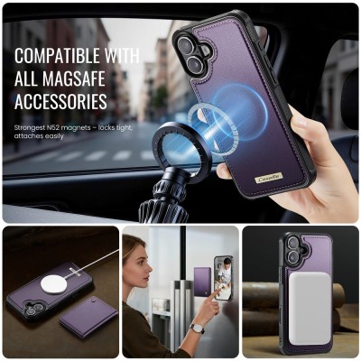 „CASEME“ Wallet чехол - фиолетовый (iPhone 17)