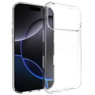 Твердый силиконовый чехол (ТПУ) - прозрачный (iPhone 17 Pro Max)
