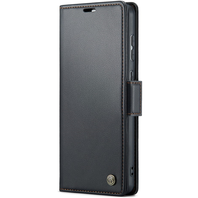 Кожиный чехол-книжка "CaseMe" Leather - чёрный (Galaxy S20 Ultra)