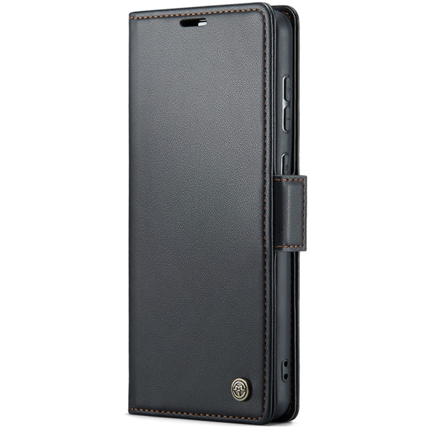 "CaseMe" Leather atvēramais ādas maciņš - melns (Galaxy S20 Ultra)