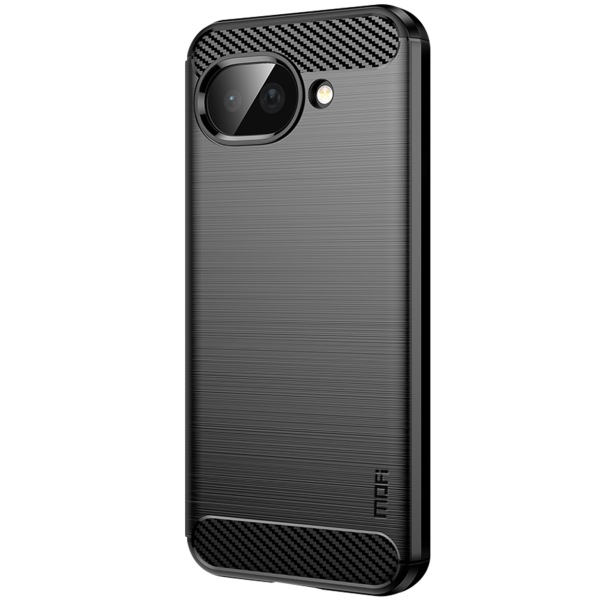 „Mofi“ Carbon твердый силиконовый чехол (TPU) - черный (Pixel 10a)