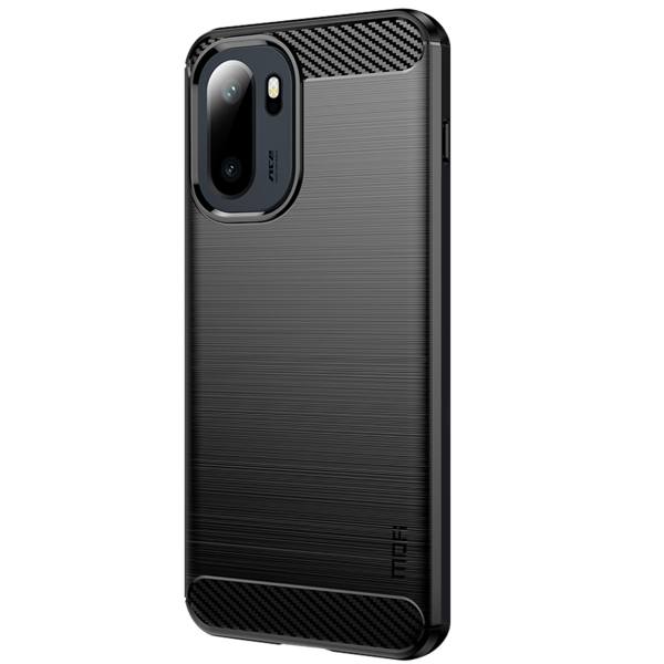 „Mofi“ Carbon твердый силиконовый чехол (TPU) - черный (OnePlus 15R / Ace 6T / Ace 6)